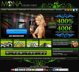 jeux en ligne sur Mona Casino